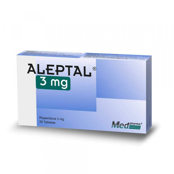 Aleptal  3mg, Caja 30 tabletas MedPharma