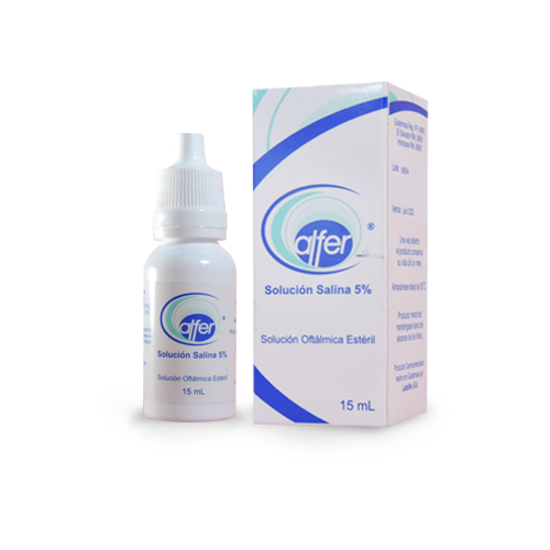 Alfer Solucion Salina Gotas Oftalmicas, Frasco 15ml