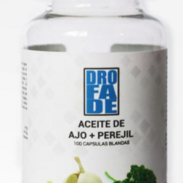 Aceite de ajo y perejil, frasco  100 capsulas