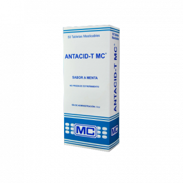 Antacid Tabletas Masticables sabor a menta x 1 tableta