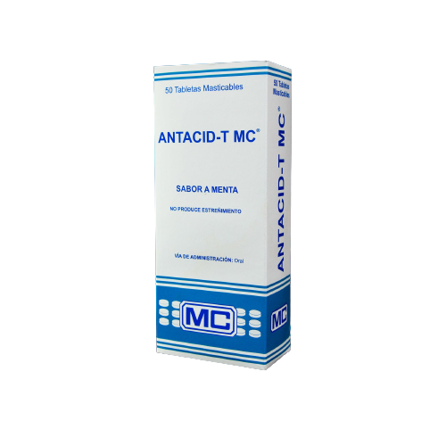 Antacid Tabletas Masticables sabor a menta x 1 tableta