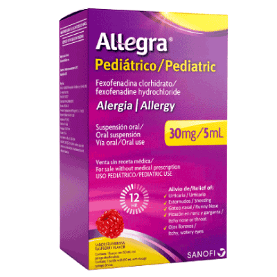 Allegra Pediatrico 30mg/5ml Suspension, Frasco 150ml