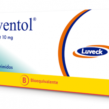Asventol 10mg, Caja 30 tabletas LUVECK