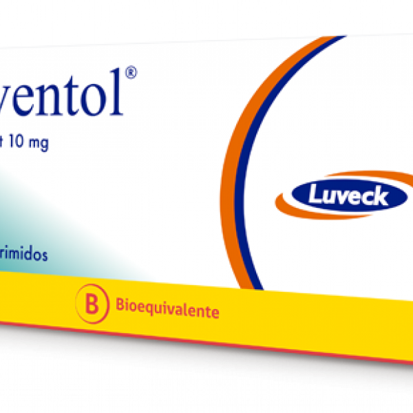Asventol 10mg, Caja 30 tabletas LUVECK
